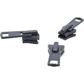 Zipper Repair Kit - #3 YKK Vislon Sliders - Color: Medium Grey #578-3 Sliders Per Pack - Made in The United States