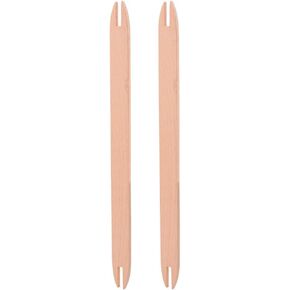 2 Pcs Knitting Tools Sewing Needles Knitting Shuttles Weaving Loom for Adults Shuttles Weaving Needle Hand Knitting Accessories Weaving Sticks to Rotate Toolkit Natural Wood