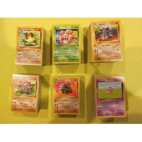 Pokemon Lot 40: 1st Gen Cards (Base, Jungle, Fossil, Team Rocket) - Common & Uncommon - Excellent Condition