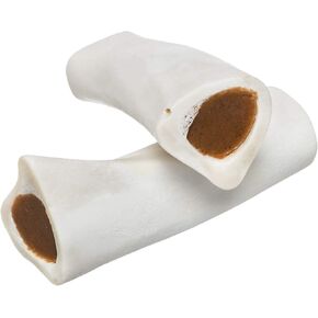 Redbarn Filled Dog Bones, Natural Long-Lasting Dental Treats; Suitable for Aggressive Chewers, Large (6") - 10 Bones (Peanut Butter)