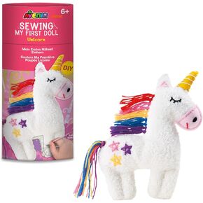 Avenir DIY Sewing Kit for Beginner Kids Arts & Crafts Soft Toy My First Craft Set with Heart Instructions & Plush Felt Materials for Learn to Sew, Embroidery for 6 Years
