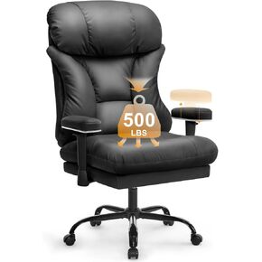 Office Chair,Executive Chair,Ergonomic Big and Tall Office Chair 500lbs,Home Office Desk Chairs with Tilt Lock,Comfortable Office Chair with Adjustable Padded Armrests,Computer Chairs
