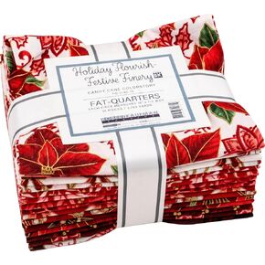 Holiday Flourish Festive Finery Candy Cane 15 Fat Quarters Robert Kaufman Fabrics FQ-2140-15