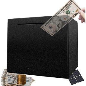 Piggy Bank Money Safe Box Bigger Savings Bank Stainless Steel Money Bank Cash Coin Jar for Adults Boys Grils 7.9 inch