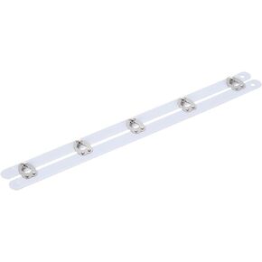 uxcell 1 Set Corset Busk, 8 Inch White Steel Boning Support with Silver Buttons Spring Steel Corset Busk Corset Boning for Sewing Corset Making Gown Wedding Dress