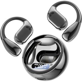 AI Languages Translator Earbuds,Translation Earbuds Real Time,Translating Headphones Bone Conduction,Audifonos Traductores Inglés español,Business Bluetooth Ear Buds,Black