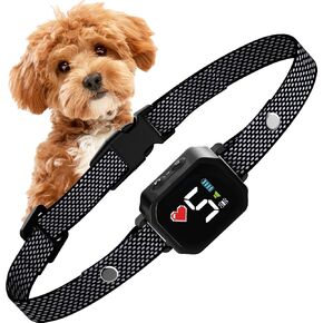 Bark Collar for Small Dogs 5-15lbs - No Shock Small Dog Bark Collar - Rechargeable Smart Anti Barking Collar with Beep Vibration Mode - Waterproof Anti Bark Collar with 7 Sensitivity Levels
