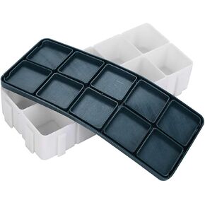 12 Twelve-Cell Paint Box Distribution Box Airtight Paint Palette Box Watercolor Palette with Rubber Cover for Watercolor Paint Saver Art Gouache Acrylic Graffiti Paint