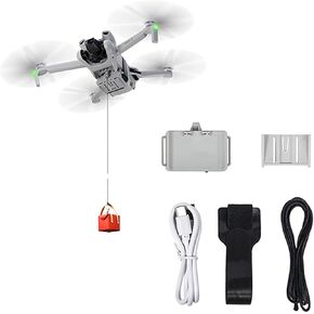 LICHIFIT Drone Airdrop System Universal for DJI Mini 4K / Mini 4 Pro/Mini 3 Pro Thrower Transport Delivery Payload Release Dropping Device