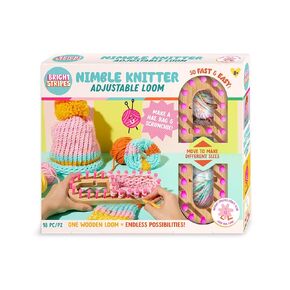 Bright Stripes Nimble Knitter Adjustable Loom