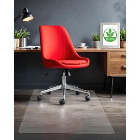36"x48" Office Chair Mat for Hardwood Floor - Clear Desk Chair Mat, Non-Slip Floor Protector for Rolling Chairs, Rectangular Shape Compatible for Office and Gaming Chairs for Wood, Tile & Hard Floors