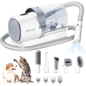 Dog Grooming Vacuum, 2.5L Large Capacity Dog Grooming Kit, 10000PA Powerful Suction 99% Pet Hair, 5 Grooming Tools, Low Noise Pet Grooming Vacuum Dog Hair Remover for Dogs Home Cleaning