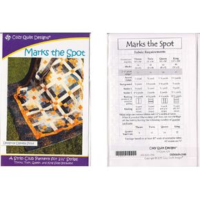 Cozy Quilt Designs 'Strip Club' Pattern - Marks The Spot (Includes Instructions for Four Project Sizes)