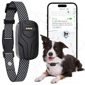 GPS Tracker for Dogs and Activity & Fitness Monitor,Wireless Fence 2 in 1 Pet Tracking Smart Collar,Unlimited Range,Real-Time GPS Tracker for Pets,Wellness [Free 1 Year Membership]