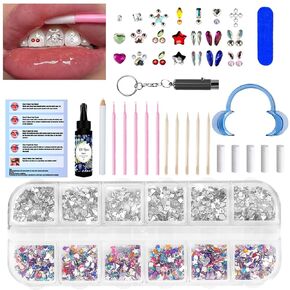 Gems Kit, 2000 Fashionable Gems Kit, Professional DIY Gems Kit with Glue and Light, 2025 New Jewelry Starter kit