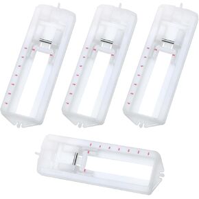 4PCS Home Use Multifunctional Sewing Machine Snap On Foot Stand Universal Deposit Locking Hole Accessory 2.72x0.83x0.24in 7302 4 Part Locking Eye Presser Foot for Locking Buttonholes