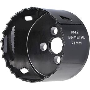 SagaSave 3.19 inch 81mm Hole Saw Blade，Corn Hole Drilling Cutter for Stainless Steel Cornhole Carbon Steel & BI-Metal Heavy Duty Steel