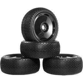 RC Station 1/8 Scale buggy wheels tires 17mm Hex RC wheels and tires for Arrma Typhon Talion Senton 3s 6s Tires Wheels Losi 8IGHT Tires Wheels Team Associated tires HPI,Preglued