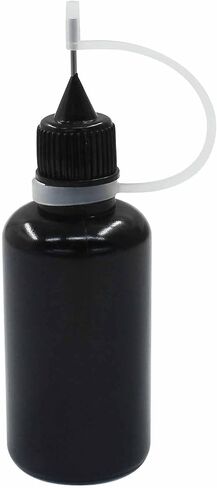 Zorfeter 10 Pcs 10ml Black Precision Tip Applicator Bottles, Metal Needle Tip Squeeze Bottle for Glue Liquid Acrylic Painting DIY Crafts Etc in Kuwait