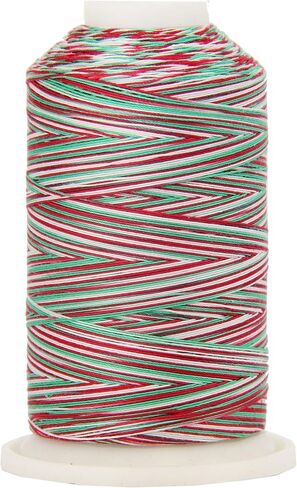 ThreadArt متعدد الألوان 100 ٪ خيط القطن | ألوان متنوعة للخياطة والخياطة والتطريز | عطلة | 40/3WT - 600M (660 ياردة) المخاريط | لون الأسود الأساسي LOND LINT 7739 in Kuwait