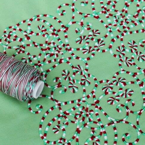 ThreadArt متعدد الألوان 100 ٪ خيط القطن | ألوان متنوعة للخياطة والخياطة والتطريز | عطلة | 40/3WT - 600M (660 ياردة) المخاريط | لون الأسود الأساسي LOND LINT 7739 in Kuwait