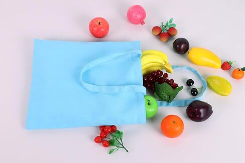 Canvas Tote Bag Women Reusable Grocery Cotton Bags Gift Shopping Blank Bulk Bag for DIY in Saudi Arabia