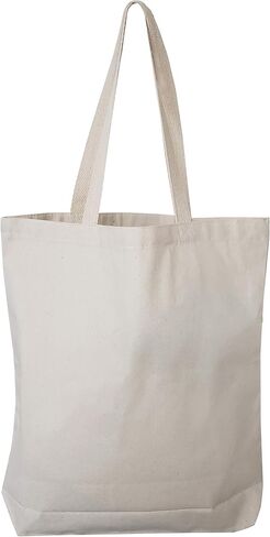 أكياس حمل متين القماش بالجملة مع Gusset السفلي 15 "W x 16" H x 3 "G فارغات رائعة لتطريز طباعة الطلاء DIY in Kuwait