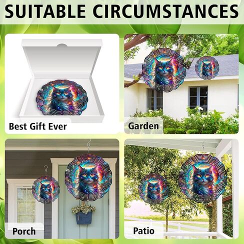 Chihuahua Native American Wind Spinner, Chihuahua Native American Wind Spinner Hanging for Yard and Garden, Unique Gift Wind Spinner, 3D Hanging Wind Spinner Outdoor in Kuwait