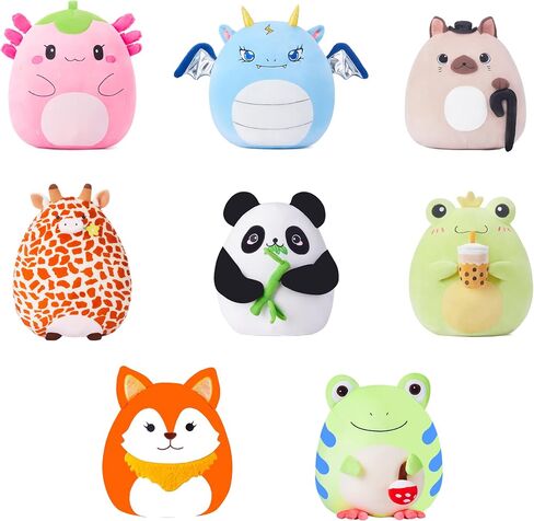 مجموعة كبيرة من الضفدع الفخم لعبة حيوانية محشوة ، ألعاب كبيرة ذات حجم ناعم 13 "سمين kawaii المعانقة الوسائد احتضان أفلام قابلة in Kuwait