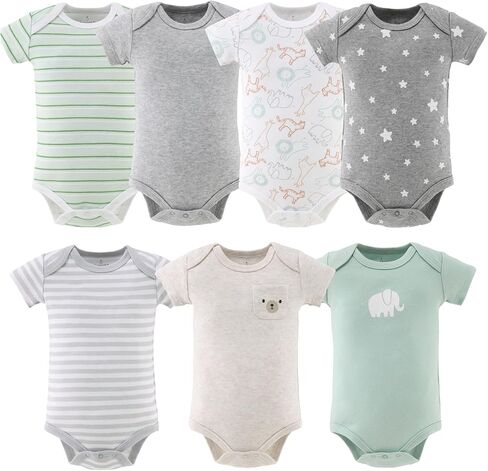 The Peanutshell Baby Bodysuits for Boys or Girls, Gender Neutral Baby Clothes, Newborn to 24m Baby Outfits, Unisex Baby Gifts in Saudi Arabia