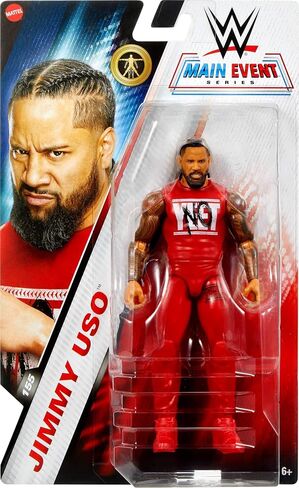 Mattel WWE Jimmy USO Action Figure, Main Event Series #155 6-inch Collectible with 10 Articulation Points & Life-Like Look in Saudi Arabia