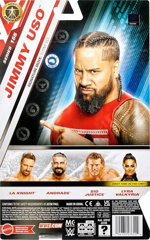 Mattel WWE Jimmy USO Action Figure, Main Event Series #155 6-inch Collectible with 10 Articulation Points & Life-Like Look in Saudi Arabia