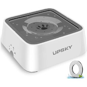 UPSKY Dog Water Bowl Upgrade 70oz Large Capacity No Spill Slow Feeder Vehicle Carried 2L Pet Water Dispenser Travel Water Bowl for Dogs, Cats
