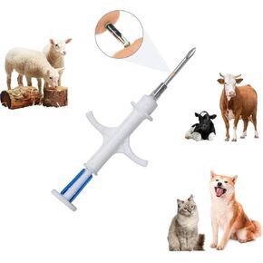 Pet Microchip Dog Microchip 134.2khz FDX-B ISO11784/11785 Universal Standard 1.4x8mm RFID Scanner Animal Implant Chip Pet ID Microchip for Cat Pig(1 PC 1.4x8mm)