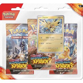 Pokemon TCG: Scarlet & Violet - Surging Sparks Three-Booster Zapdos