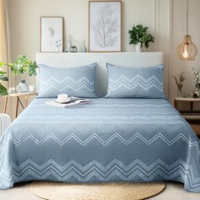 ALPHA HOME Queen Size Bedspread Coverlet Set Lightweight Quilt Set Luxurious and Elegance Matelasse Coverlet Set,All Season Bedding Set(1 Coverlet, 2 Pillow Shams)