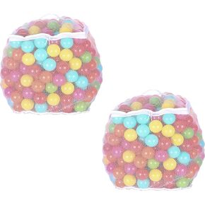Elevon 2.3-Inch Phthalate Free BPA Free Non-Toxic Crush Proof Play Balls Pit Balls- 6 Bright Colors in Reusable and Durable Storage Mesh Bag with Zipper, 800-Count
