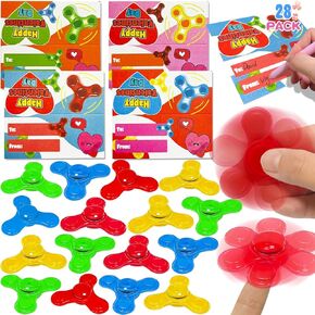 28 Pack Fidget Spinners Toys, Stress Relief Spinners Toys for Easter Gifts Boys Girls Finger Stress Relief Toys Easter Basket Stuffers Birthday Gifts Kids Classroom Prizes