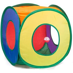 Blnboimrun Cat Tunnel with Play Ball, Interactive Peek-a-Boo Cat Chute Cat Tube Toy, Camouflage 3 Way Tunnel for Indoor Cat
