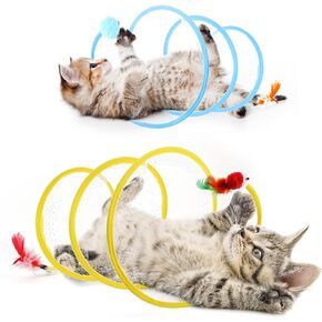 2 Pcs Folded Cat Tunnel Toy, Indoor Cat Activity Structure, Portable and Foldable, Promoting Happiness and Comfort for Your Beloved Feline Companion