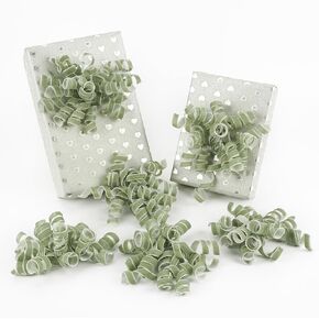 HUIHUANG Sage Green Bows for Gift Wrapping Self Adhesive Sage Velvet Christmas Gift Bows Burst Curly Ribbon Bows for Presents, Gift Wrapping, Treat Bags, Party Favor, Crafts-6 inch x 6 Counts