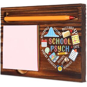 Positive Affirmations Gift for School Psychologist, Appreciation Gifts for School Psychologist, Thank You Gift for Psych, Physical Therapist Graduation Gifts Desk Retro Note Pad Holder XB459