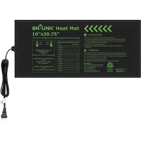 حصيرة حرارة الشتلات BN-Link 10 "× 20.75" وسادة التسخين المائية الدافئة مقاومة للماء للبذور بدايتها وإنباتها