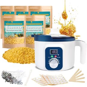 Complete Candle Making Kit with Digital Wax Melter,Kit for Candle Making,Products to Make Scented Candles at Home