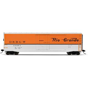 Rivaraossi D&RGW Denver & Rio Grande Western Railroad Box Car with Plug Door Running Number 60953 HO Scale Train Rolling Stock HR6583C