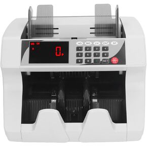 Money Counter Machine, Bill Counter Machine with MG, UV, IR, and MT Counterfeit Detection, Multiple Counting Modes Cash Counter Bill Counting Machine with LCD Display for