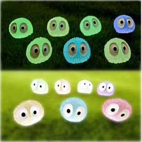 Multicolor Glow in Dark Tree Elves Fairy 28Pcs Miniature Fairy Garden Accessories Luminous Ghost, Garden Decoration Outdoor Patio Lawn Yard Fish Tank Potted Plants Kit