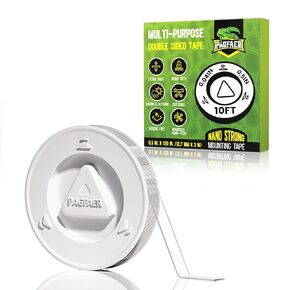 Double Sided Tape Heavy Duty, 1/2" 10' Arcylic Nano Tape, Transparent Strong Two Sided Adhesive Mounting Tape, Clear Picture Hanging Strips for Wall, Poster, Photo, Craft