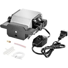 VEVOR Adjustable 30 L/min Airflow, Air Assist Pump Kit Cutter, Clear Smoke and Dust, Reduce Surface Temperature, Shield Lens, for Laser Engraving Wood Metal, Silver