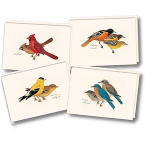 Earth Sky + Water - Peterson’s Bird Assortment I Notecard Se t- 8 Blank Cards with Envelopes (2 each of 4 styles)